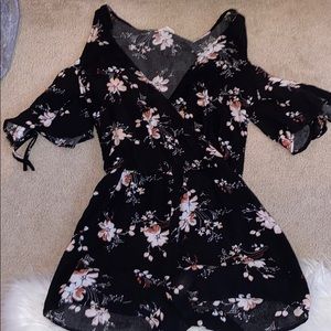 Aeropostale floral romper